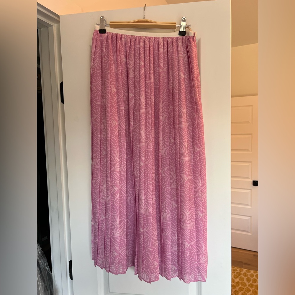 See By Chloe Pink Pleated Skirt Sz 38